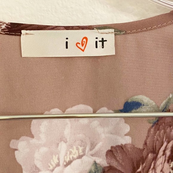 Floral Tie Front Crop Top - Picture 5 of 8